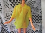 barbie yellow sheer robe